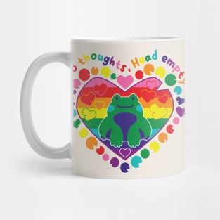 No thoughts, Head empty [rainbow] Mug